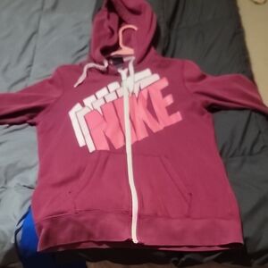 Nike Pink Zip-Up Hoodie Jacket